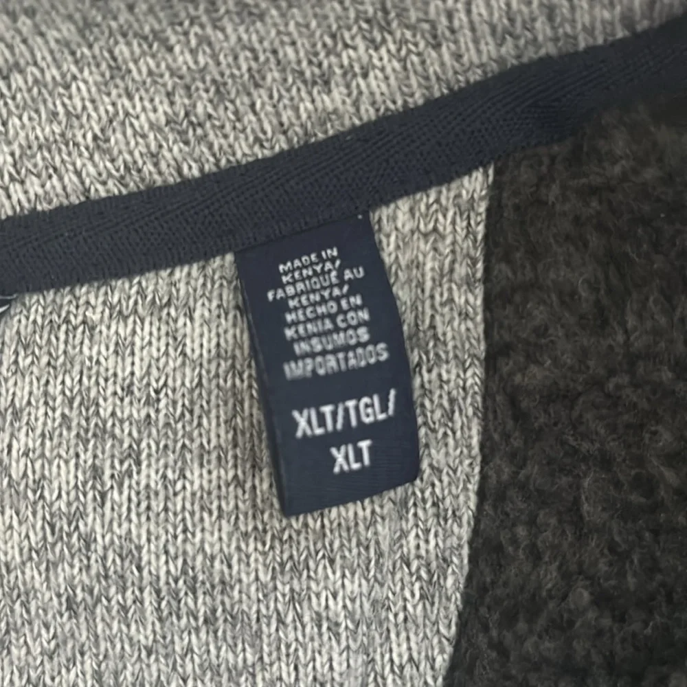 IZOD 1/4 Zip Grey Pullover Jacket. Men’s XLT. Neutral | Casual | Classic EUC